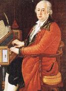 Johann Wolfgang von Goethe court composer in st petersburg and vienna playing the clavichord France oil painting artist